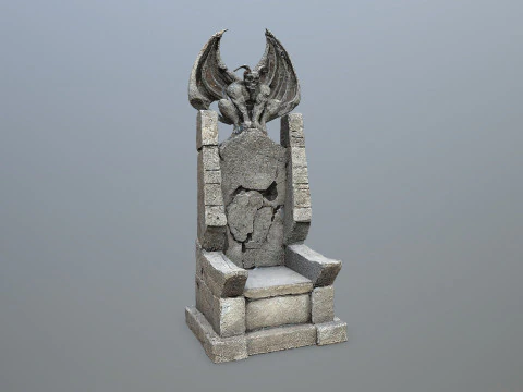 Devil Stone Throne 1 3D Model