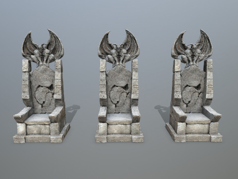 Devil Stone Throne 1 3D Модель