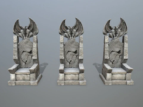 Devil Stone Throne 1 3D Model