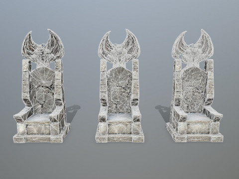 Devil Stone Throne 1 3D Модель