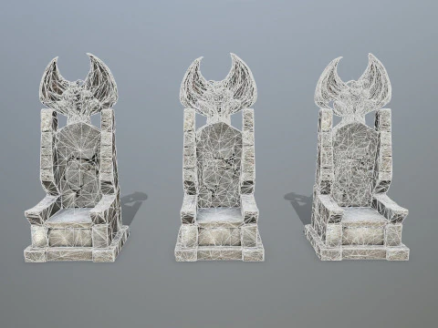 Devil Stone Throne 1 3D Model