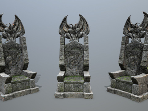 Devil Stone Throne 3 3D Model