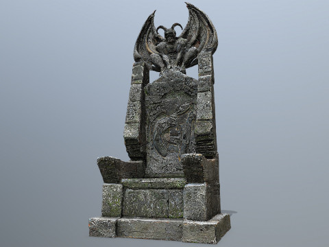 Devil Stone Throne 3 3D Model