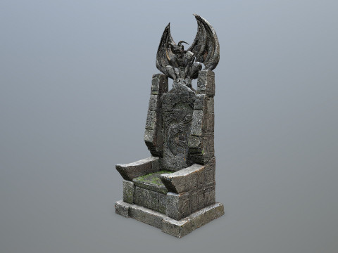 Devil Stone Throne 3 3D Model