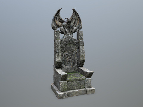 Devil Stone Throne 3 3D Model