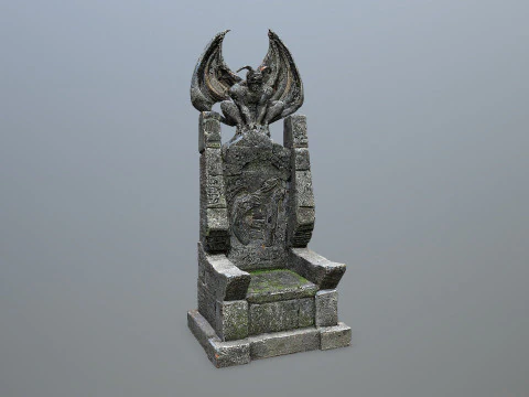 Devil Stone Throne 3 3D Model