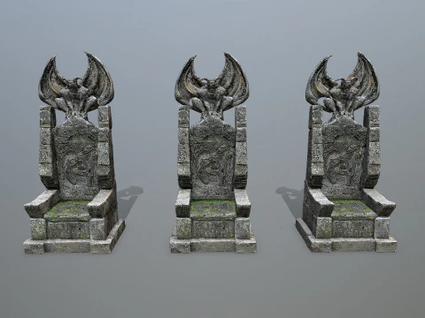 Devil Stone Throne 3 3D Model