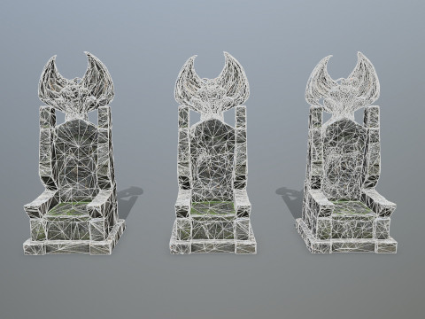 Devil Stone Throne 3 3D Model