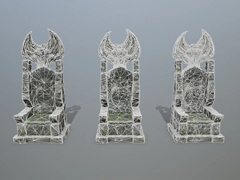 Devil Stone Throne 3 3D Model