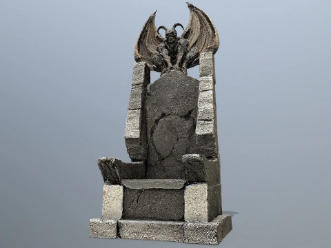Devil Stone Throne 4 3D Model