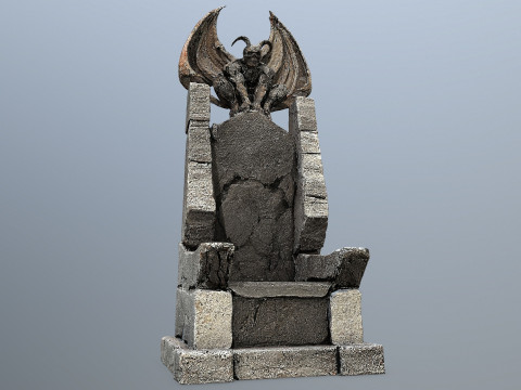 Devil Stone Throne 4 Modelo 3D
