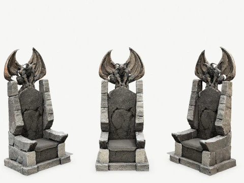 Devil Stone Throne 4 3D Model