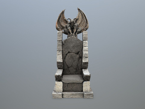 Devil Stone Throne 4 Modelo 3D