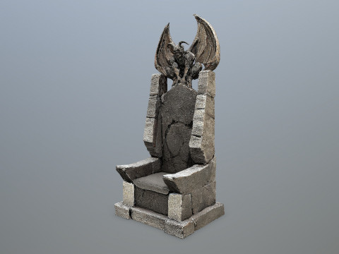 Devil Stone Throne 4 Modelo 3D