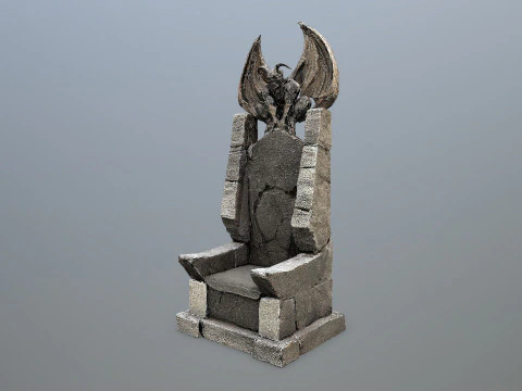 Devil Stone Throne 4 3D Model
