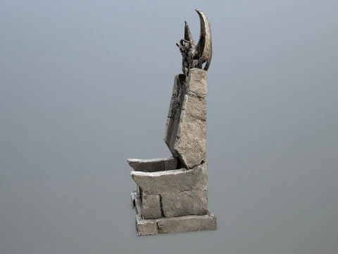 Devil Stone Throne 4 3D Model