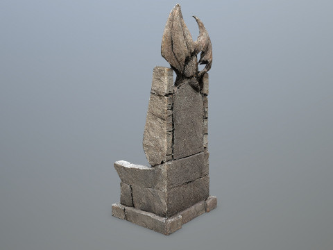 Devil Stone Throne 4 Modelo 3D