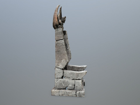 Devil Stone Throne 4 Modelo 3D