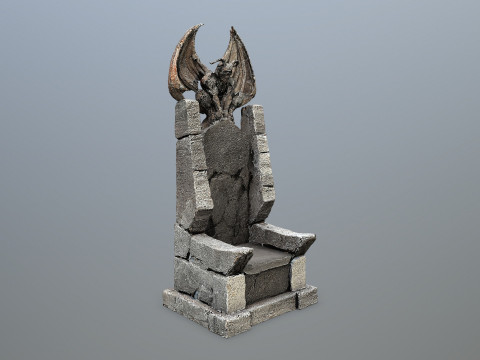 Devil Stone Throne 4 Modelo 3D