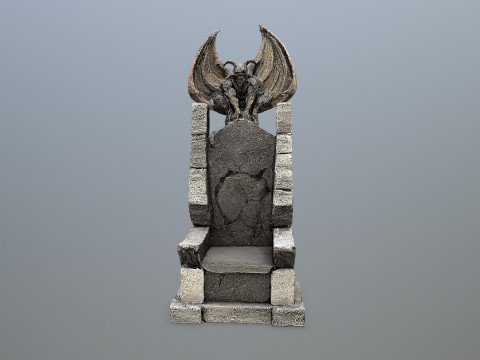 Devil Stone Throne 4 Modelo 3D