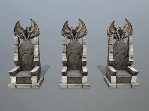 Devil Stone Throne 4 3D Model