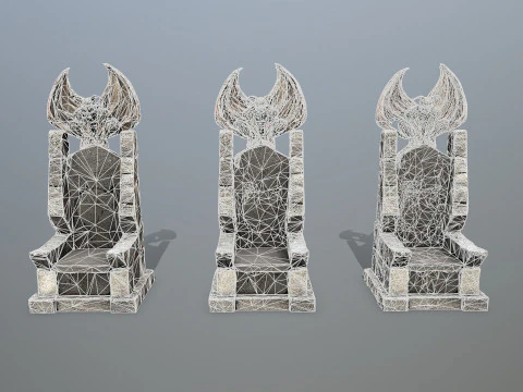 Devil Stone Throne 4 3D Model
