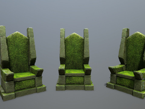 Stone Throne 3D Model