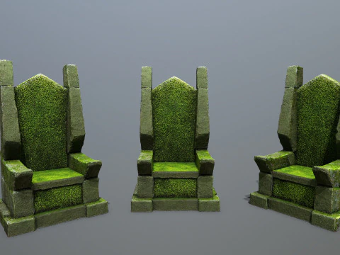 Kamienny Tron Model 3D