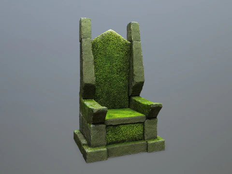 Stone Throne 3D Model