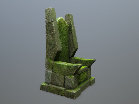 Stone Throne 3D 모델