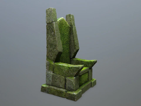 Stone Throne 3D Model