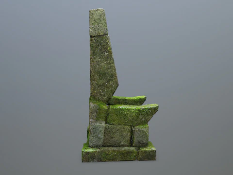 Stone Throne 3D Model