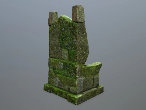 Stone Throne 3D Model