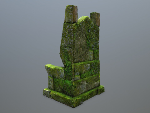Stone Throne 3D 모델