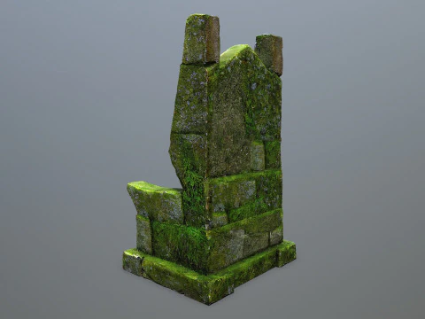 Stone Throne 3D Model