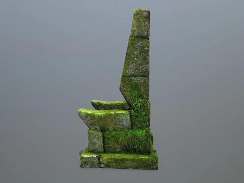 Stone Throne 3D Model