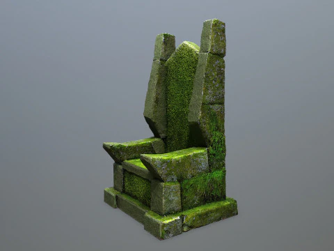 Stone Throne 3D Model