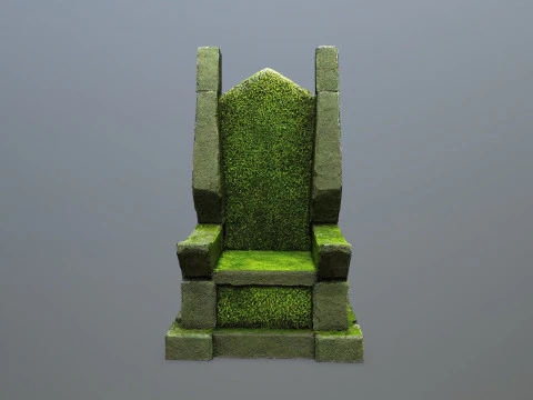 Stone Throne 3D Model