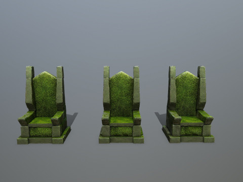 Stone Throne 3D 모델