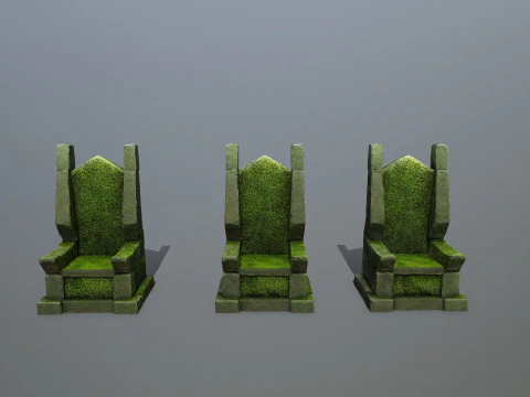 Stone Throne 3D Model