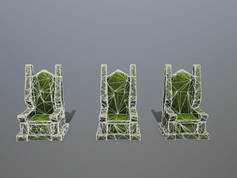 Stone Throne 3D 모델