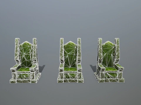 Stone Throne 3D Model
