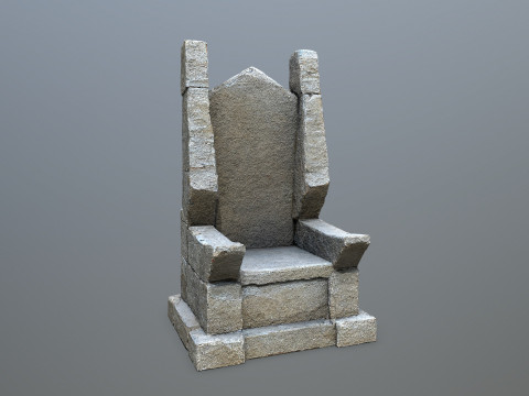 Stone Throne 1 3D Модель