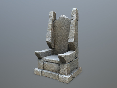 Stone Throne 1 3D Модель
