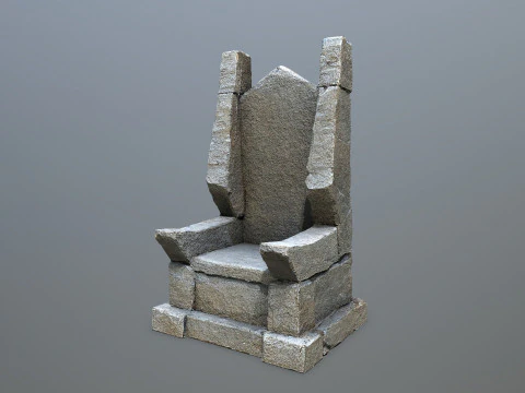 Stone Throne 1 3D Model
