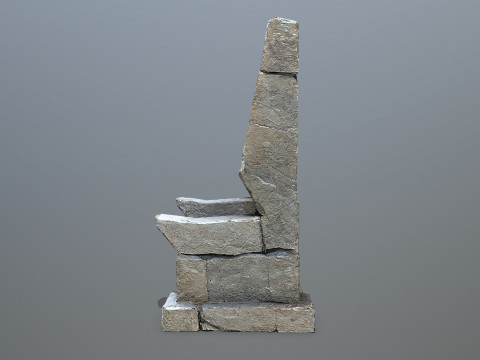 Stone Throne 1 3D Модель