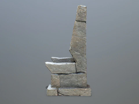 Stone Throne 1 3D Model