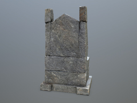 Stone Throne 1 3D Модель