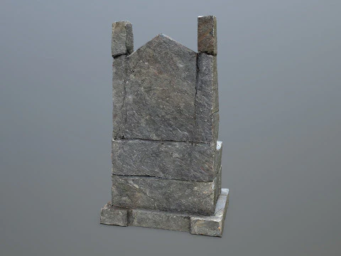 Stone Throne 1 3D Model