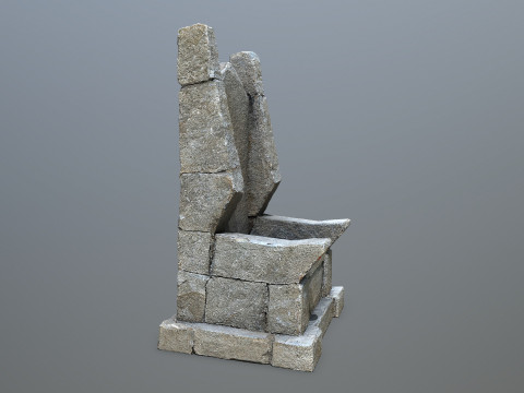 Stone Throne 1 3D Модель